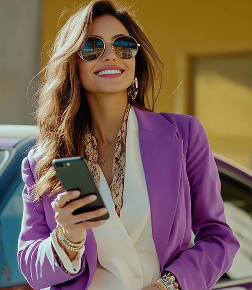 Passageira a pedir uma viagem na App POP